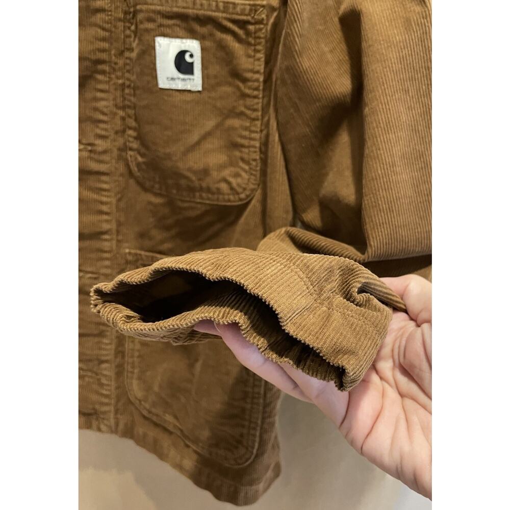 Carhartt WIP Womens Michigan Hamilton Chore Jacket Medium Brown Corduroy - Picture 10 of 15